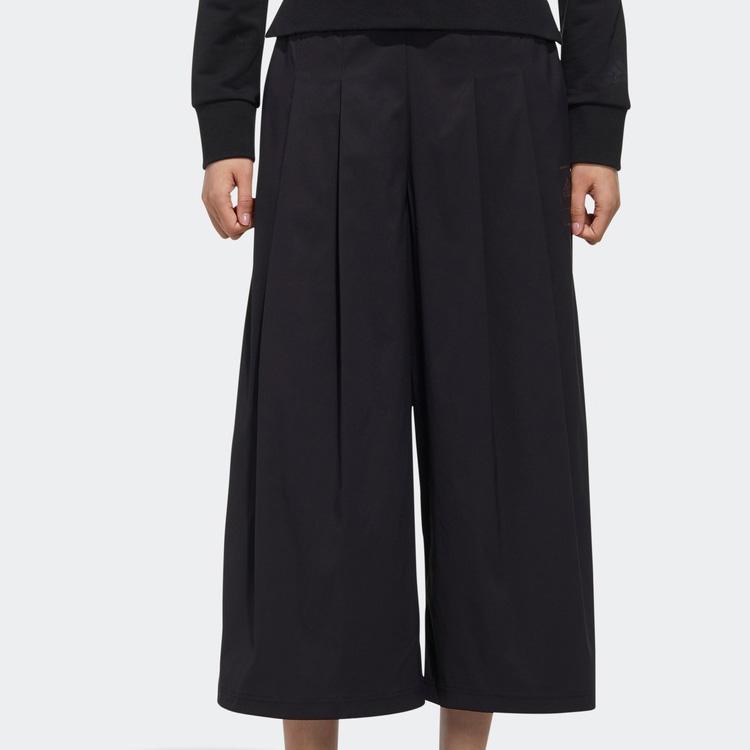 adidas Стиль Кюлоты Трикотажные Штаны Женские Черные FT2907