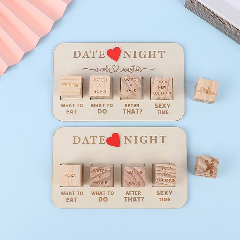 Набор деревянных игральных костей Идеи для свиданий Игра в кости Романтическая игра для пар на свидание Игра в кости Решение для пар Секс-игры