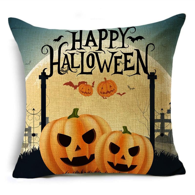 Чехол на подушку для Хэллоуина, темная луна, ночь, праздничная атмосфера, украшение для дивана, поясная подушка, чехол для подушки 40*40 см/45*45 см/50*50 см