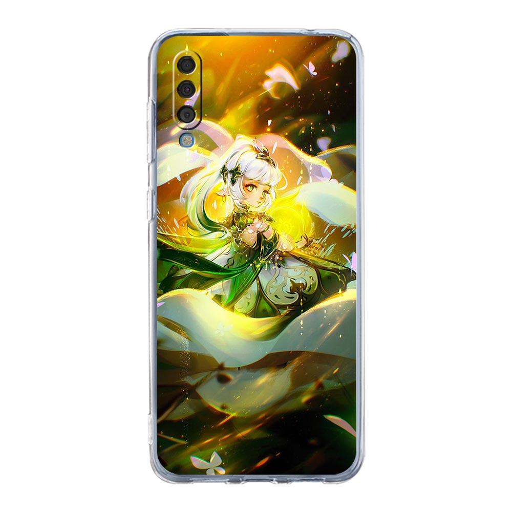 Чехол для телефона Genshin Impact с аниме для Samsung Galaxy A52 A50 A70 A30 A40 A20E A10S A20S A02S A04s A12 A22 A32 A72 5G, прозрачный чехол