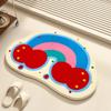 Imitation cashmere bathroom floor mat   door  mat
