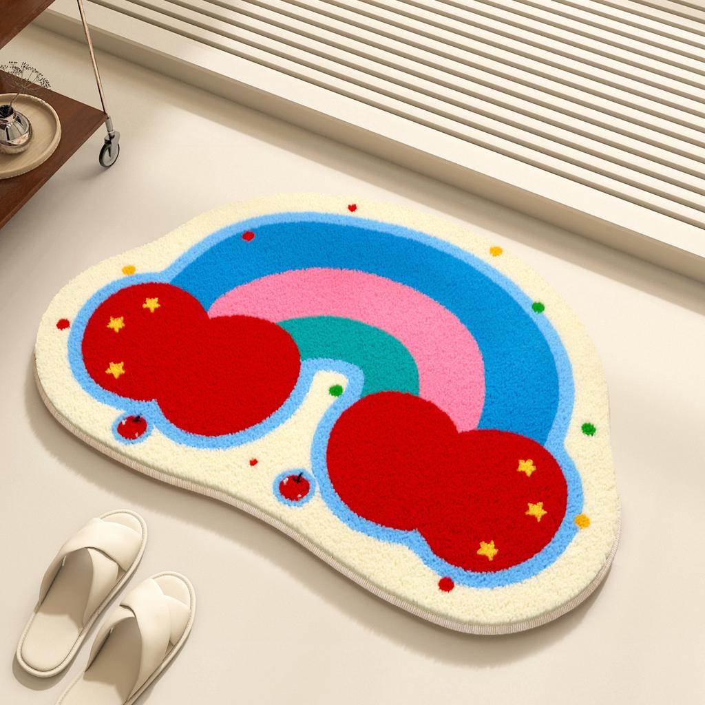 Imitation cashmere bathroom floor mat   door  mat