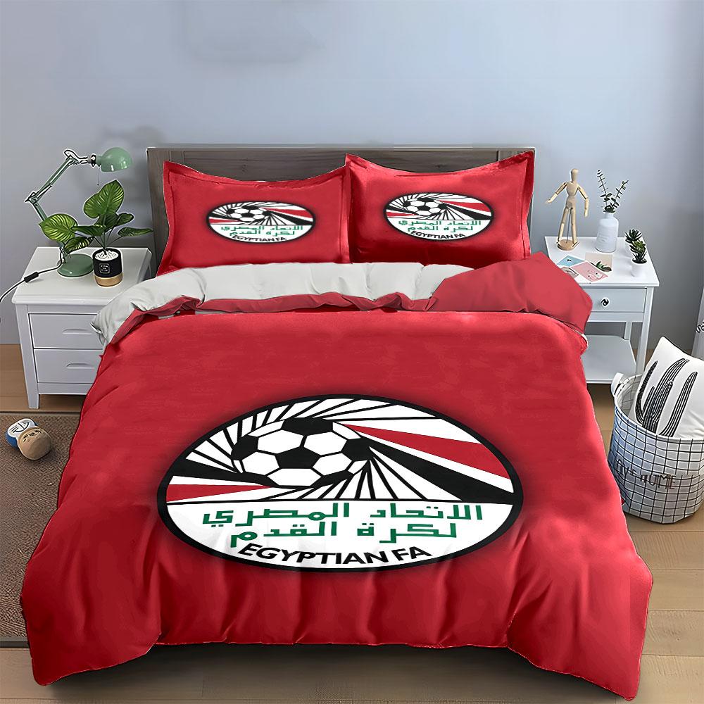 Egyptian FA Soccer Bedding Set Bedding Duvet Cover Set Duvet Cover Pillowcases (1 * Duvet Cover 2 * Pillowcases, without duvet insert)