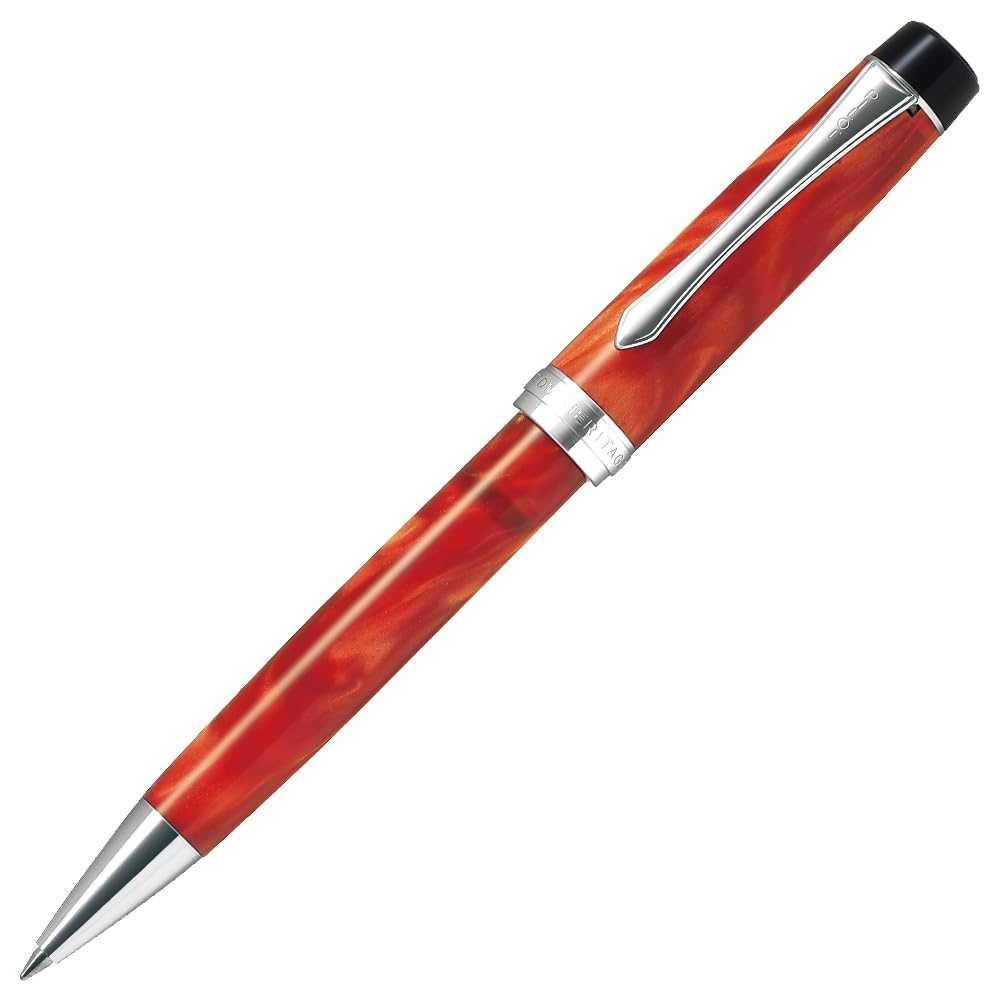 Шариковая ручка PILOT Custom Heritage SE, Мраморная, Оранжевая, BKVH-15SR, (МАО)