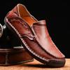 Plus Size Men Loafers Split Leather Shoes Men Casual Shoes Comfortable Quality Men Flats Moccasins Men Shoes