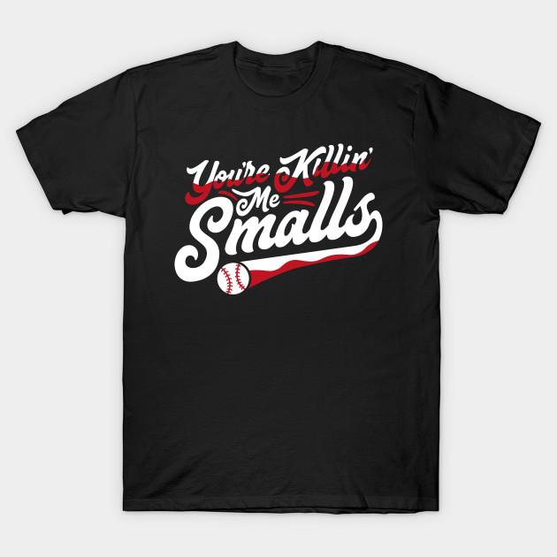Men Black Print T-shirt You'Re Killing Me Smalls Sandlot No-Cut Transfer Paper Print Cotton Tshirt