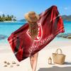 Hull KR Customized Name Text Beach Towel, Soft Absorbent Towel Beach Pool Travel Personal Gift