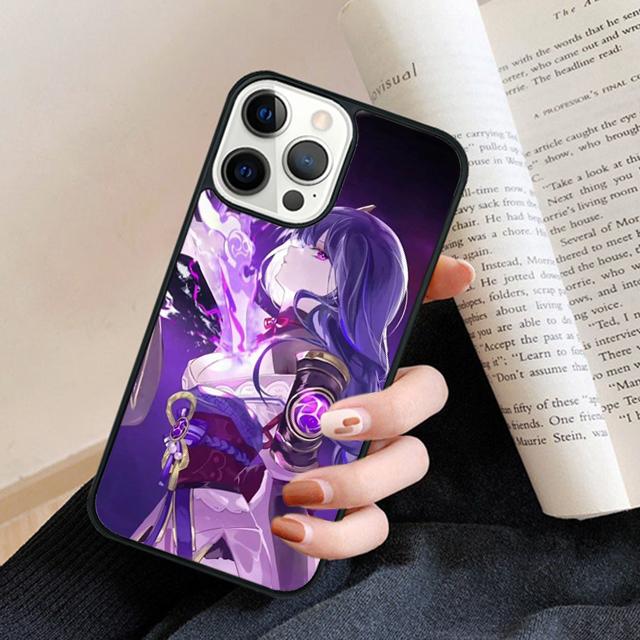 Raiden Shogun Genshin Impact Phone Case Cover For iPhone 17 Air 16 15 14 plus 12 13 pro max coque Shell Fundas