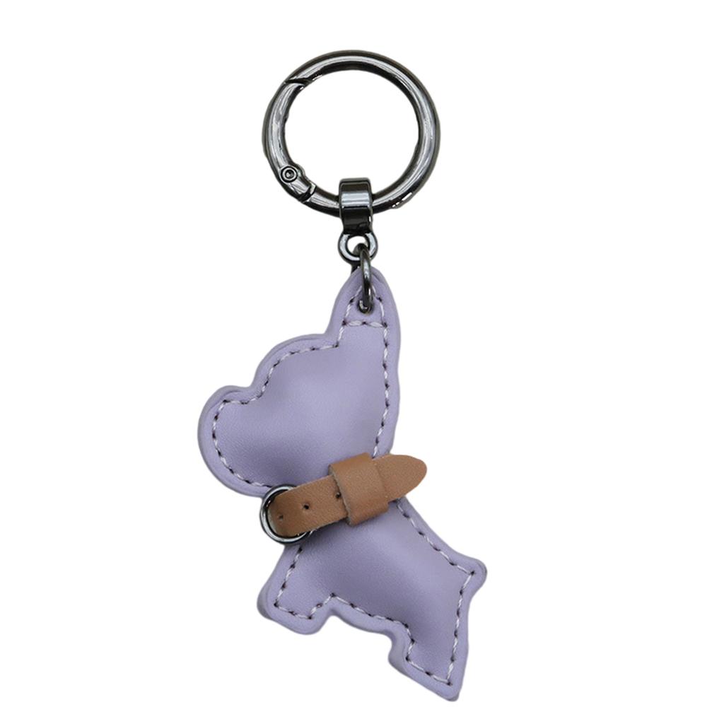 Мини французский бульдог PU кожаный брелок прекрасный дизайн подвеска брелок подвесное украшение для автомобильного ключа и сумок