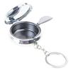 Portable Ashtray Keychain for Car Use Fireproof Alloy Ashes Holder Keyring Smokings Accessories for Indoor and Outdoor