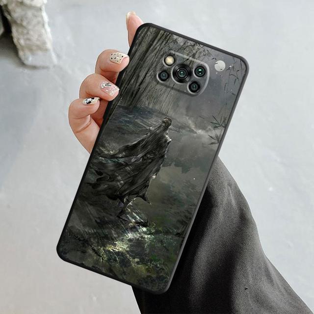 Японский самурайский пейзаж, картина тушью для Xiaomi Poco X3 Nfc X4pro X5 M3 для Mi 12 13 11 10 10t 8 Note10 Lite 11ultra 11t, чехол