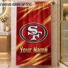 Beach TowelSan Francisco 49ers Custom Name Text Personalized Soft Towel for Beach Pool Indoor Home Decor Gift