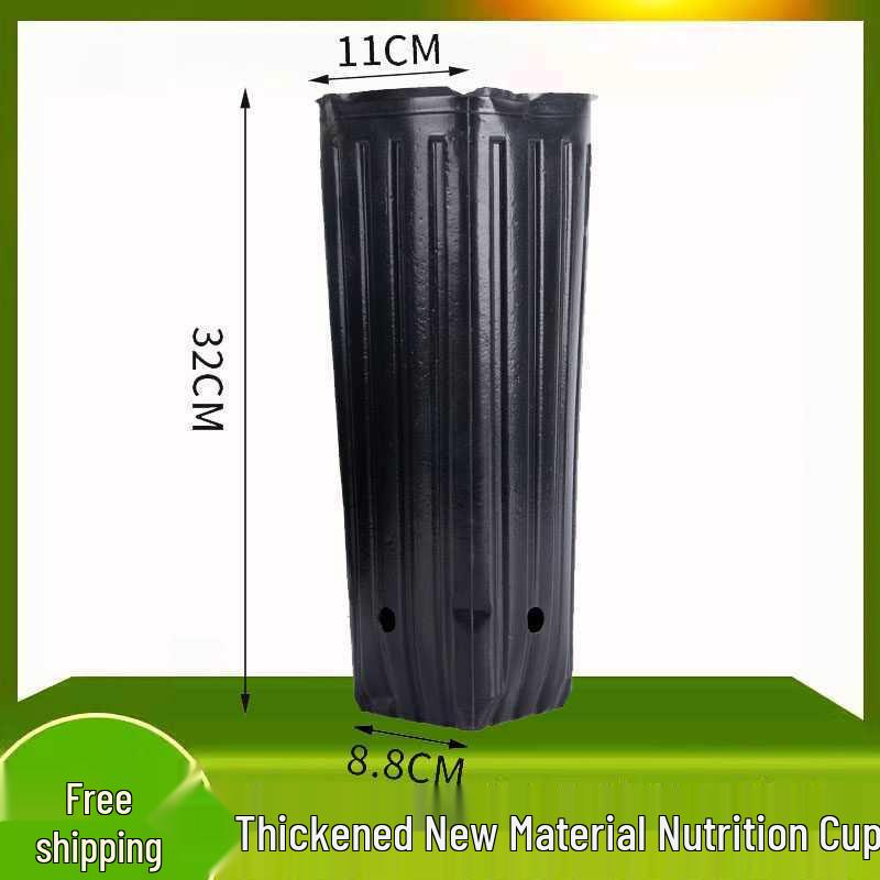 Thickened Plastic Seedling Pot - Large, Disposable, Nutrient-Rich for Agriculture & Flowers