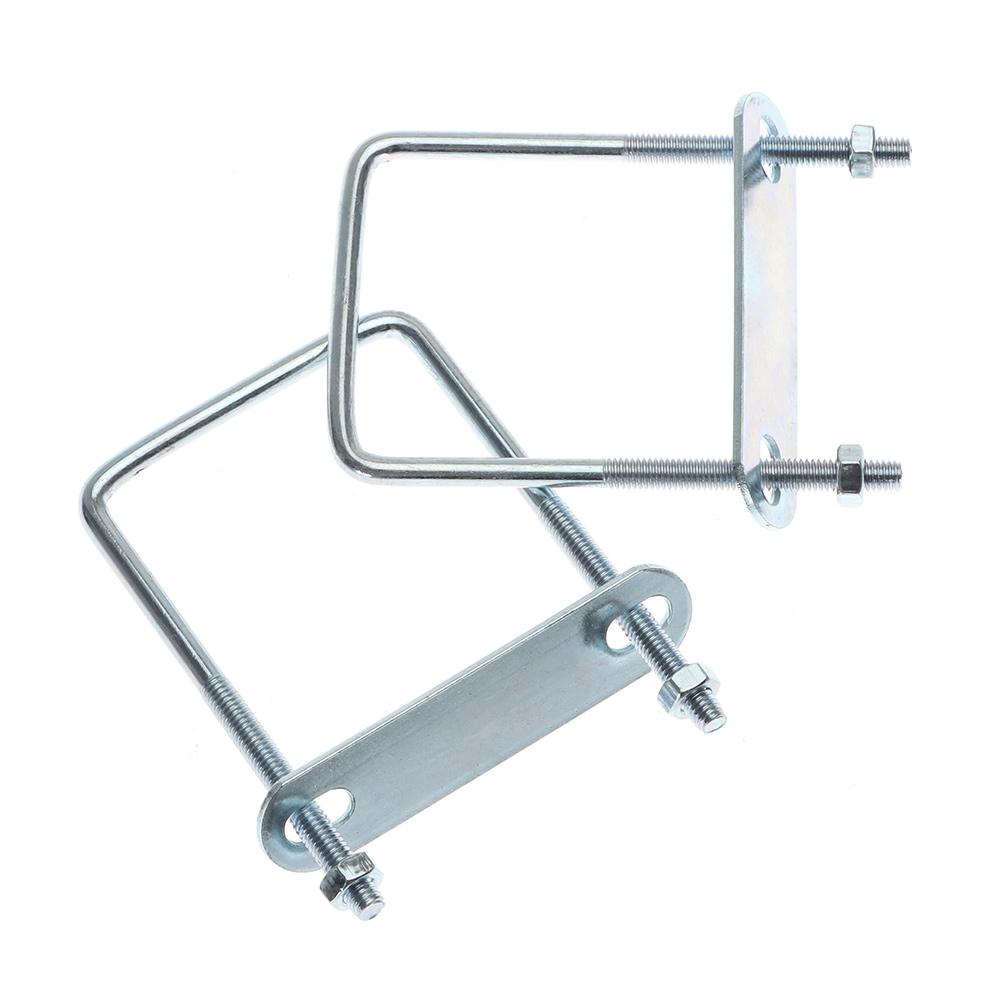 2Sets With Baffle Square Clamp Iron Squa Bolt New Pipe U-clamp