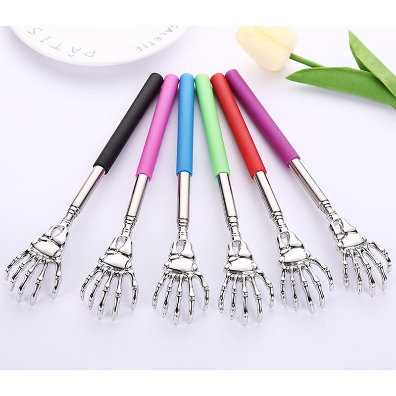 Нержавеющая сталь спина чесалка телескопический чесальный массажер выдвижной зудящий старый человек