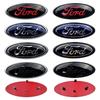 Car Sticker 14.6x5.7cm Emblem Car Front Cover Grille Badge for Ford Kuga Focus Ranger Mustang Mondeo Fiesta Explorer Transit Acc