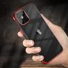 Clear Color Case Gel Cover Case With Metallic Frame Xiaomi Redmi Note 11 Pro+ 5G / 11 Pro 5G / 11 Pro Red