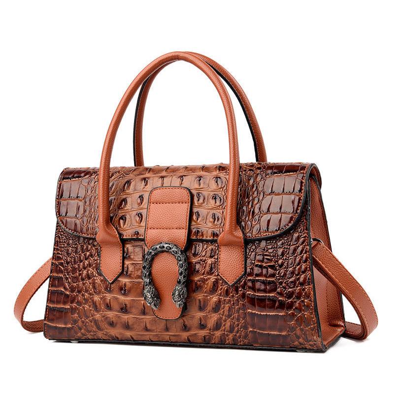 Женские сумки Высококачественные кожаные сумки с крокодиловым узором Сумки через плечо Женские сумки для мам среднего возраста
