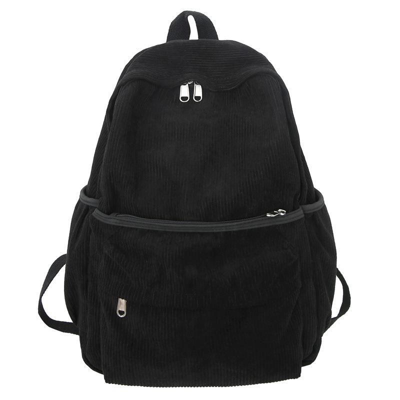Школьная сумка женская колледж день рождения отдел ленивый ветер простой все стирать вельветовый рюкзак рюкзак для старшеклассников