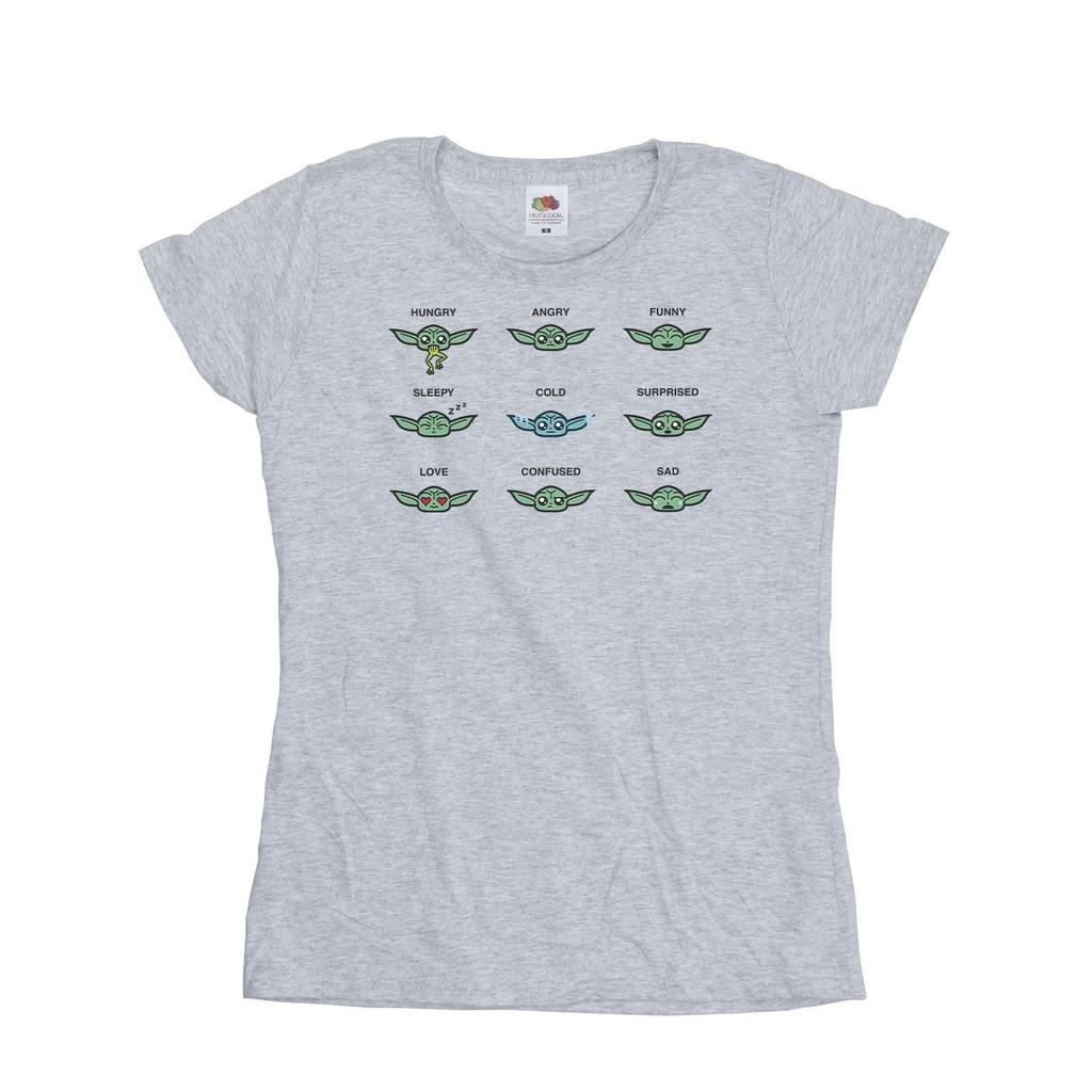 Star Wars Womens/Ladies Mandalorian Grogu Mood Cotton T-Shirt