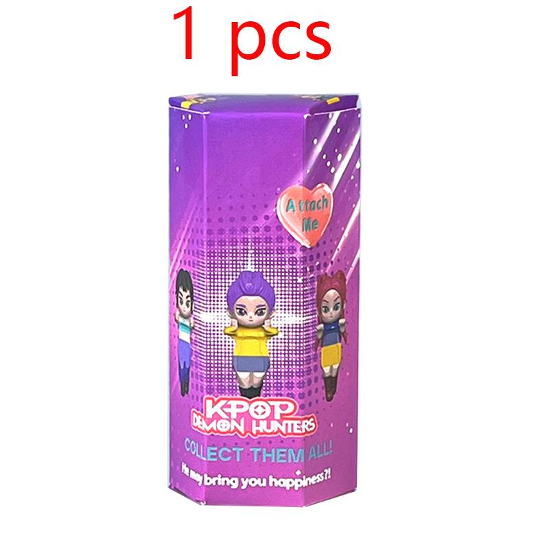 New K-pop Demon Hunters Angel Blind Box PVC Material Mini Anime Character Decoration Children's Christmas and Birthday Gifts