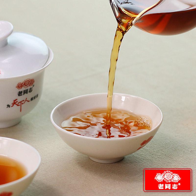 LaoTongZhi 2017 Спелый чай Пуэр Чунь Сян Чайный торт Шу Пуэр 357г