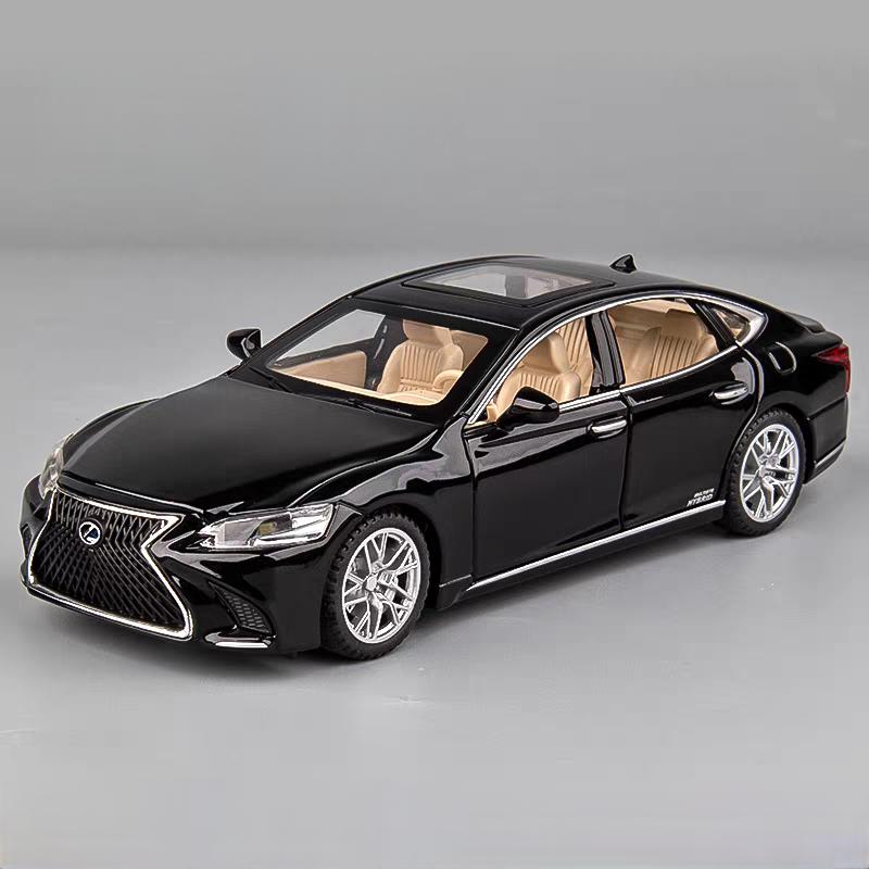 Toyota Lexus LS500H Лимузин Симуляция Литой и Игрушечный Транспорт Звуки и Свет Инерционная Машина 1:32 Подарки из сплава для детей