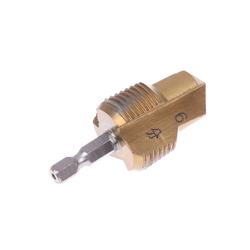 1/2 шт. 4/6-точечное сверло по полипропиленовой водопроводной трубе, шестигранная рукоятка, отверстие для проделывания отверстий, ступенчатое сверление, пробивка, без проскальзывания