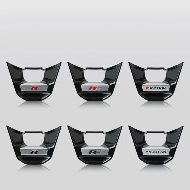 DOG1 ABS Car Badge Steering Wheel Sticker for Volkswagen VW RLINE POLO Golf MK4 Tiguan Passat MAGOTAN 4MOTION Jetta Touran