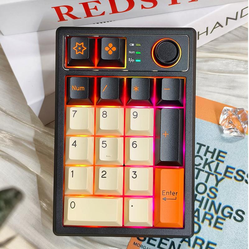 Keycool K19 Keypad 3Mode 2.4G Bluetooth Wireless Keypad PBT 19Keys Customization Number Pads For Pc Computer Accessories Gifts