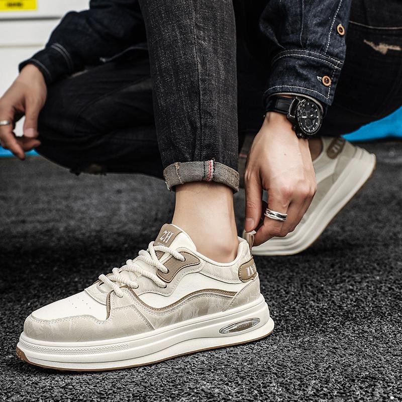 2024 Мужская обувь Зимние кроссовки Повседневная платформа Модные кожаные мокасины Скейтборд Дизайнерские роскошные спортивные рабочие ботинки для бега на плоской подошве