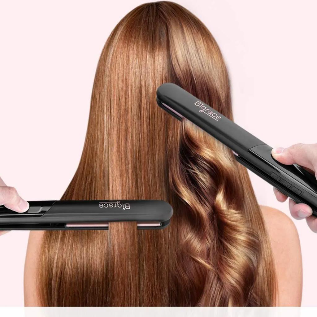Big Stock Dual Voltage Worldwide Use 11 Temperatures Titanium Hair Straightener with US Plug for E-commerce Customers