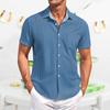 Men's Casual Short-sleeved Shirt Slim Fit Stylish Men's Hawaiian Print