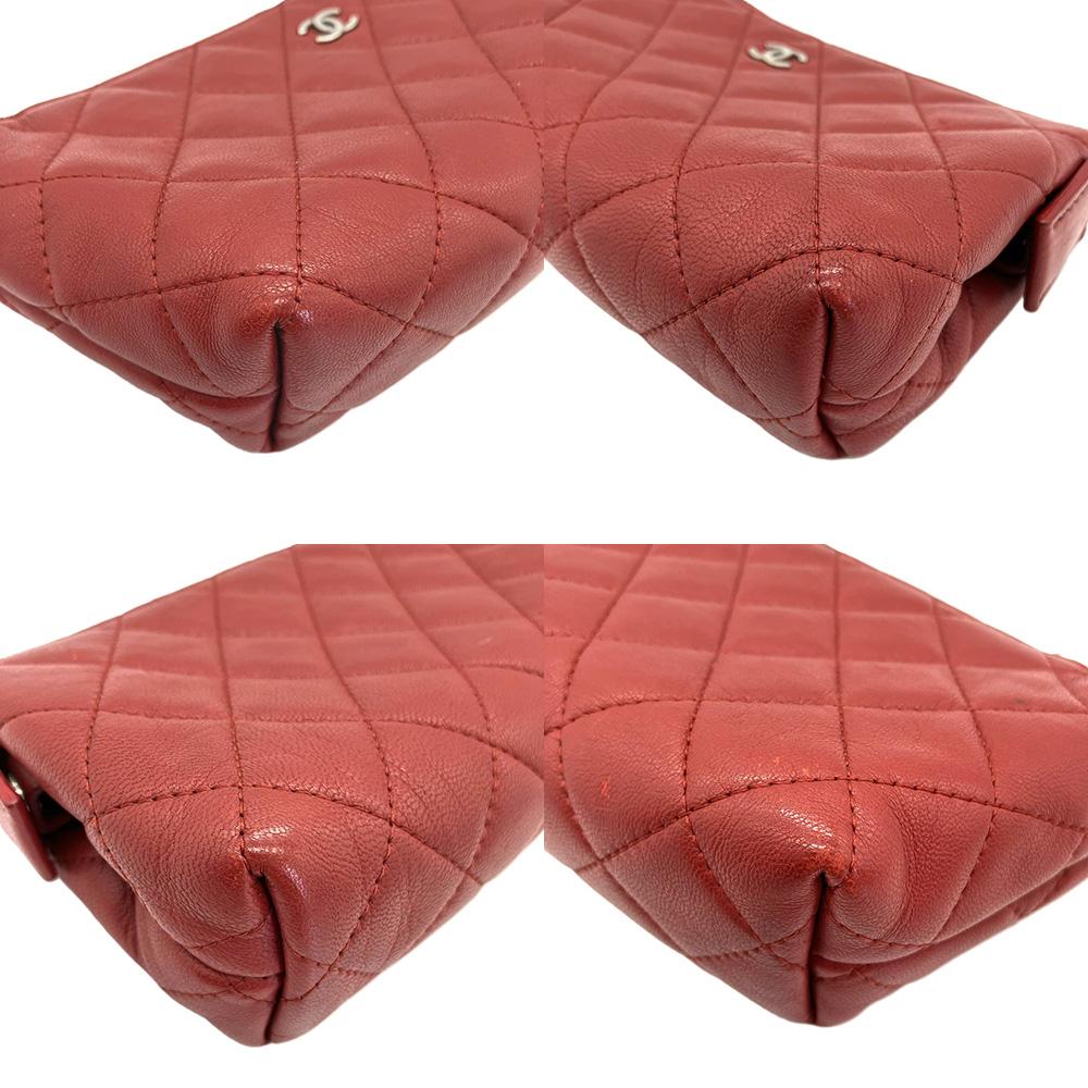 Used CHANELPouch lambskin unisex