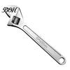 Daily Household Maintenance Wrench Adjustable Wrench, Wide Jaw Opening 8/10 Inch High Hardness Pipe for Precision Plumbing Automotive Repair
