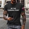 Men's Printed Short Sleeve T-Shirt Men's Loose Casual Short Sleeve Top