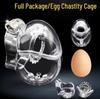 Men's Egg-Shaped Chastity Lock Cage CB6000 - Kinky Restraint Ring for Adult Use
