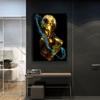 Golden Women Portrait Sculpture Nordic Art Luxury Artwork Abstract Canvas Painting Posters Prints Living Room Wall Pictures Modern Home Decor Cuadros