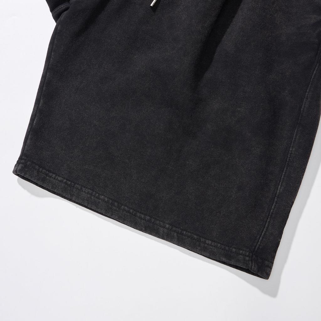 PSSHOPPER Stonewashed High-Density Shorts [Black]