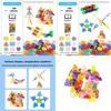 Geometric Snowflake Puzzle Blocks For Kids 3-6 Years Educational Building Toys