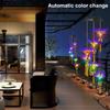 Hanging Solar Garden Decor Light Butterfly Solar Wind Chime Color Changing Solar Lamp Outdoor Waterproof For Garden Yard