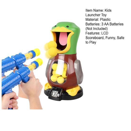 Мягкая игрушка-пусковая установка с утиной мишенью, ЖК-табло, звук, забавный свет