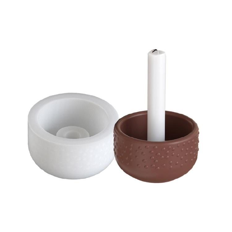 Геометрический точечный силиконовый подсвечник-форма для ручной работы, смоляные подставки для свечей, блюда для украшений и декор для вечеринок