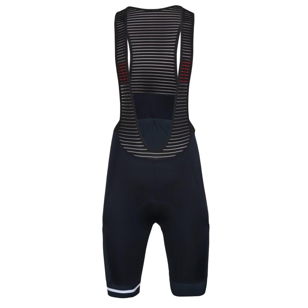 Morethan Cycling Bib Pants with and Stretchy Features Men's (Size L/Black/Cropped Length) Pad, Sweat-Wicking, Quick-Drying, Reflective, (BVP-013)