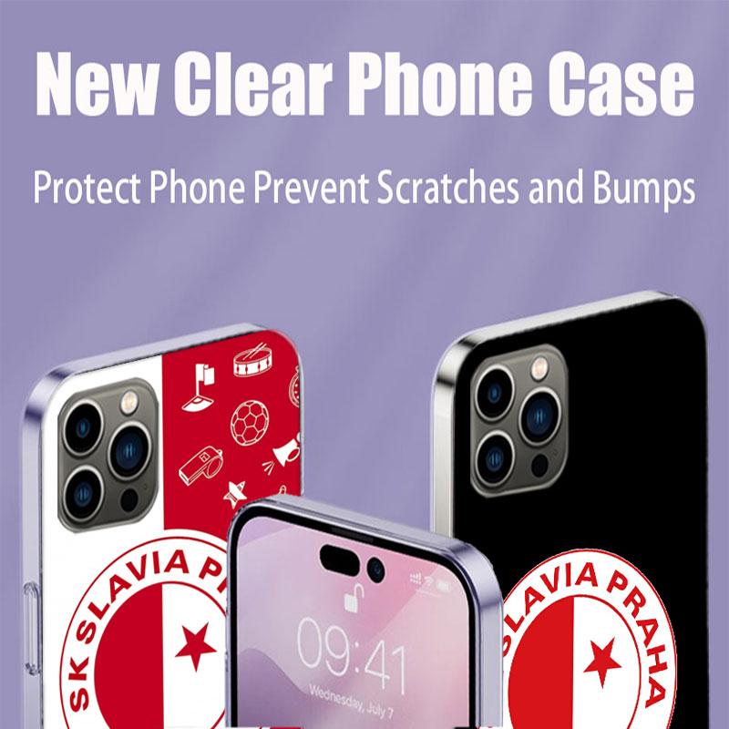 Чехол для телефона SK Slavia Praha Чехия для Apple iPhone 16E 16 17 Pro Max Air 15 Pro 14 Plus 12 13 Mini Милый Fu