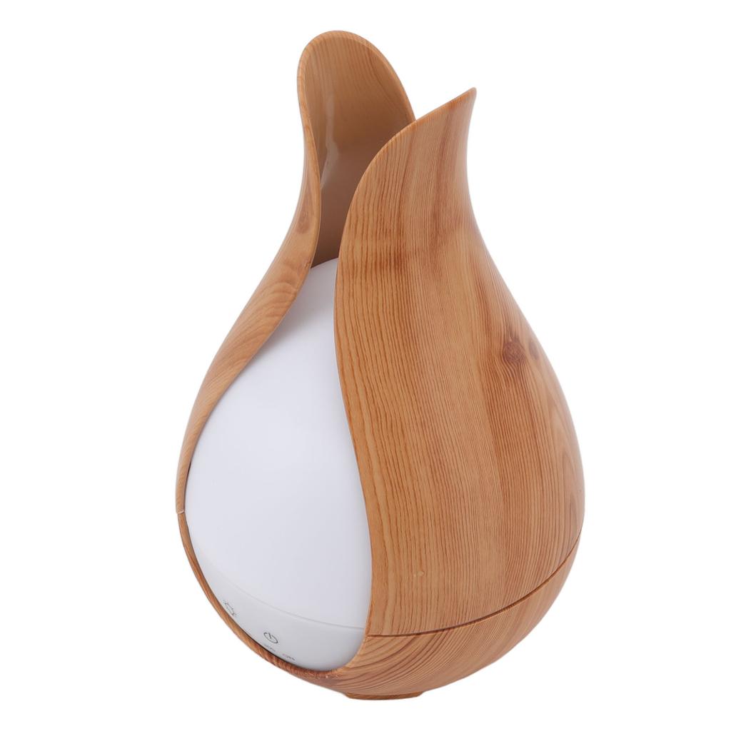 200ml Wood Grain Air Humidifier Colorful LED Night Light Aromatherapy Diffuser Humidifier with