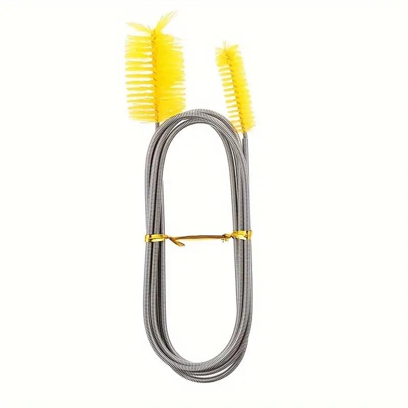 Aquarium Cleaning Brush for Water Filter Pump Lily Pipe Air Tube Hose Stainless Steel Fish Tank Brush Water Pump Accessories