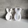 DIY Easter Rabbit Egg Flower Basket Silicone Mold Wall Pendant Plaster Drip Mold for Home Easter Party Decoration