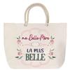 Sac de plage - PLANETEE - Belle-Mère la plus belle - Anse corde - Grand format - Coton multicolore
