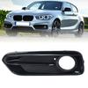 Front Bumper Fog Light Racing Grilles For BMW 1 Series F20 F21 LCI Sport 2015-2018 Fog Lamp Grill Cover Glossy Black accessoires
